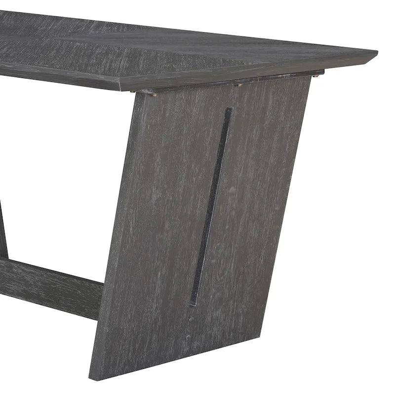6-Piece Wooden Dining Set: Rectangular Table with 4 Upholstered Chairs and 1 Bench 13