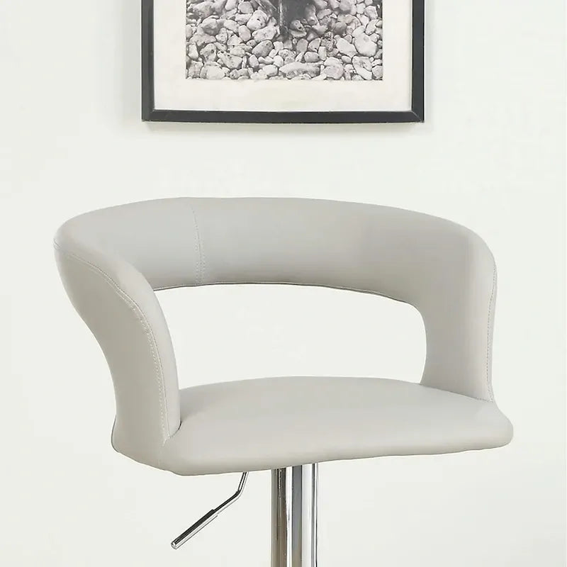 Adjustable Swivel Bar Stools Set of 2 with Cushioned Seat
