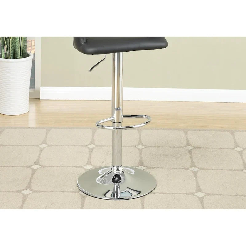 Adjustable Swivel Bar Stools Set of 2 with Cushioned Seat 7