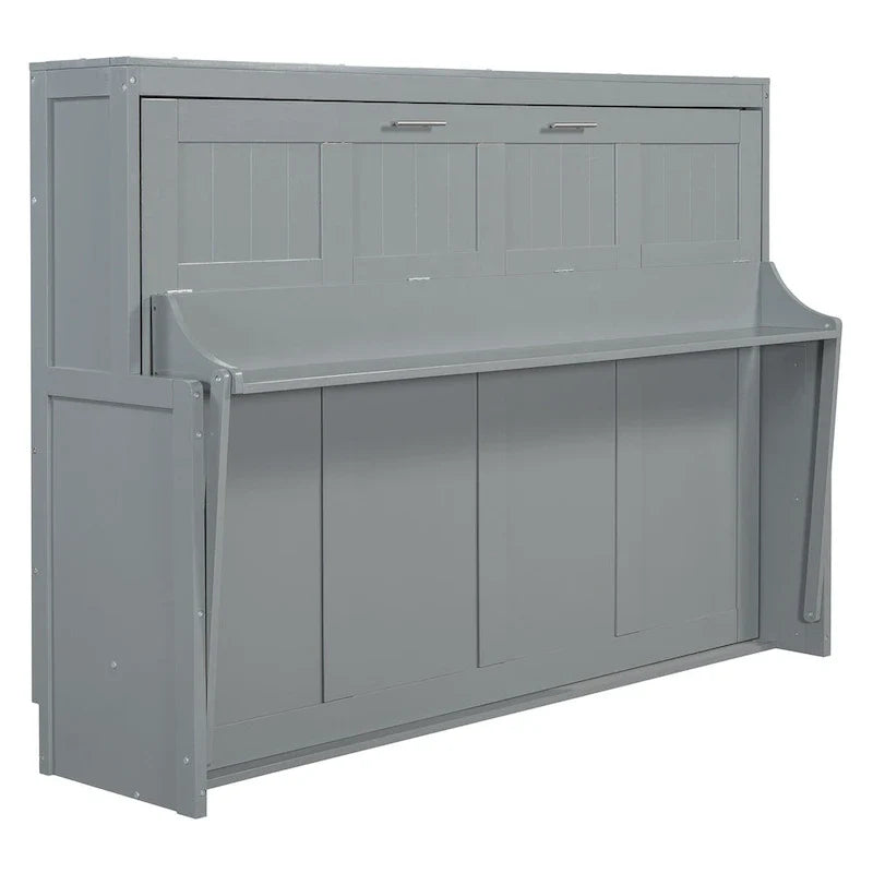Murphy Wall Bed with Foldable Desk and Space Saving Design 5