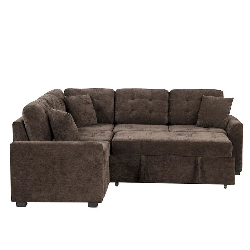 Roomfitters L-Shaped Pull-Out Sofa Bed with Wheels, USB Ports, and Power Outlets – Versatile Sleeper Sofa for Ultimate Living Room Comfort 18