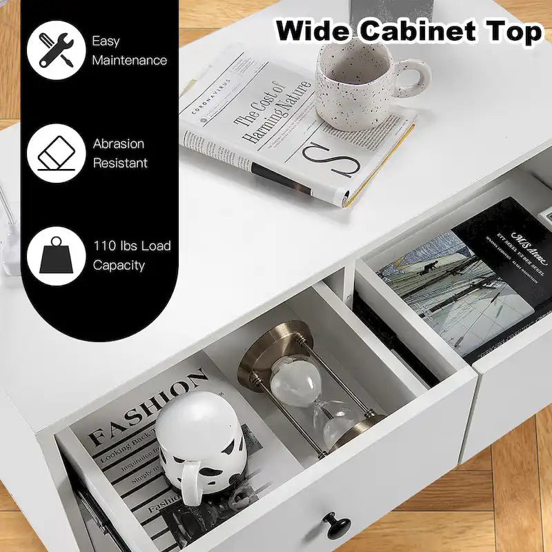Gymax 4-Drawer Storage Dresser and Cabinet 2