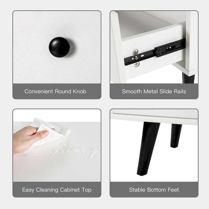 Gymax 4-Drawer Storage Dresser and Cabinet 3