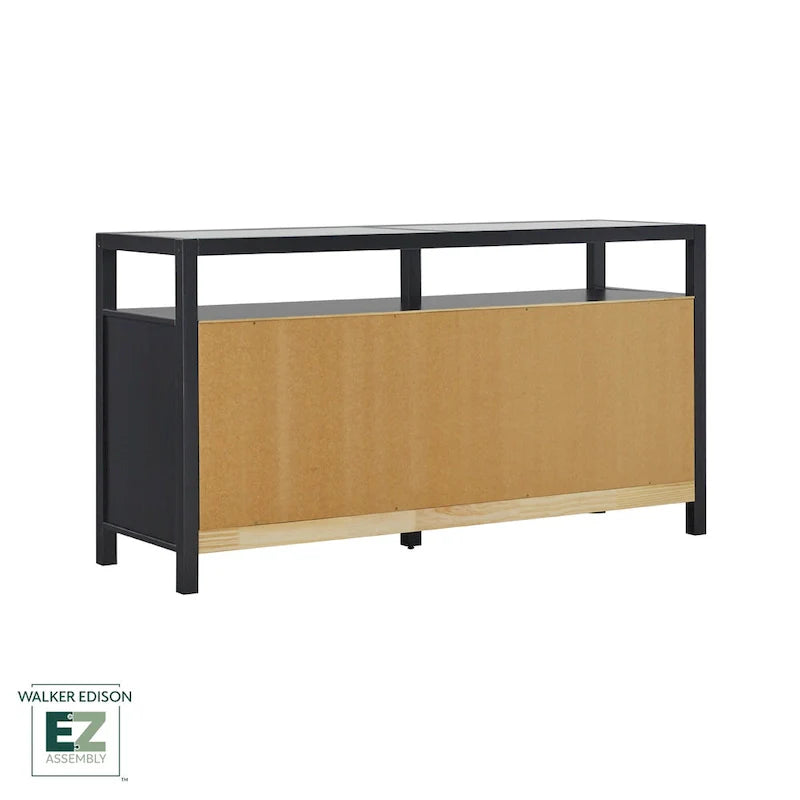 Wood Dresser with Glass Top and 6 Drawers Storage Cabinet 14