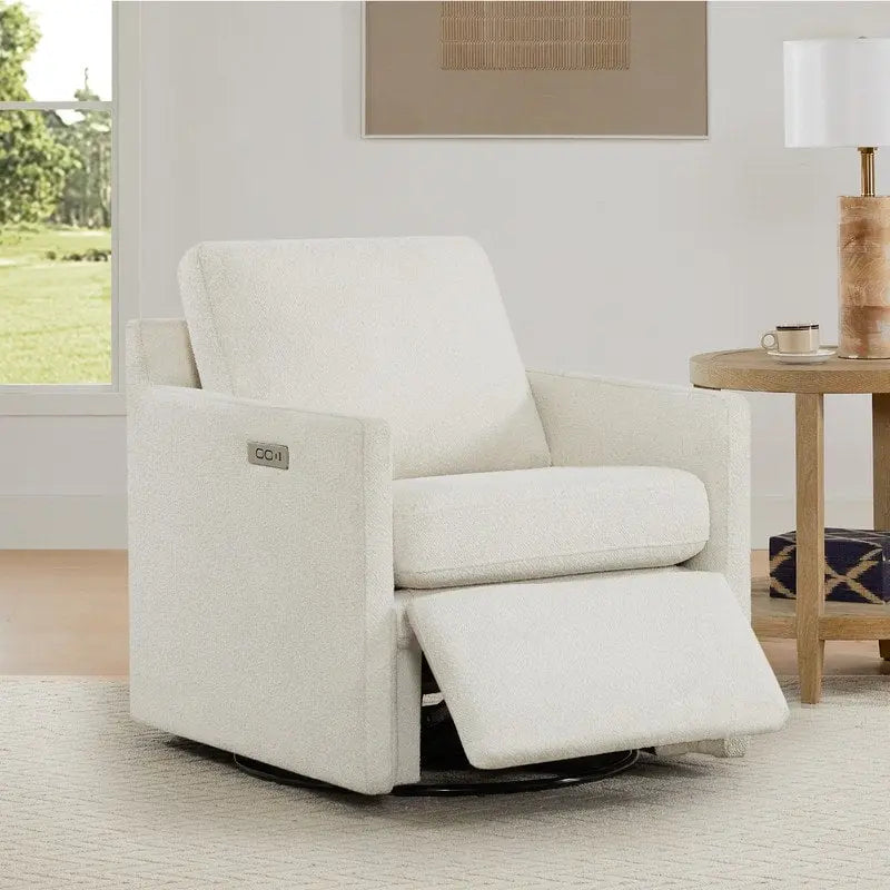 Nora Electric Reclining Swivel Chair with Footrest
