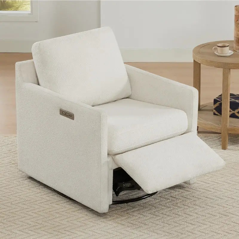 Nora Electric Reclining Swivel Chair with Footrest 3