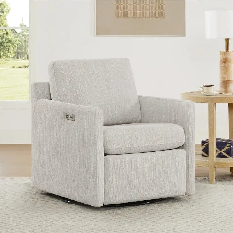 Nora Electric Reclining Swivel Chair with Footrest 5