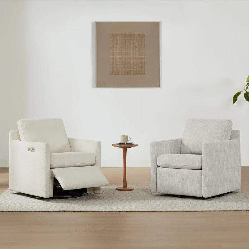 Nora Electric Reclining Swivel Chair with Footrest 6
