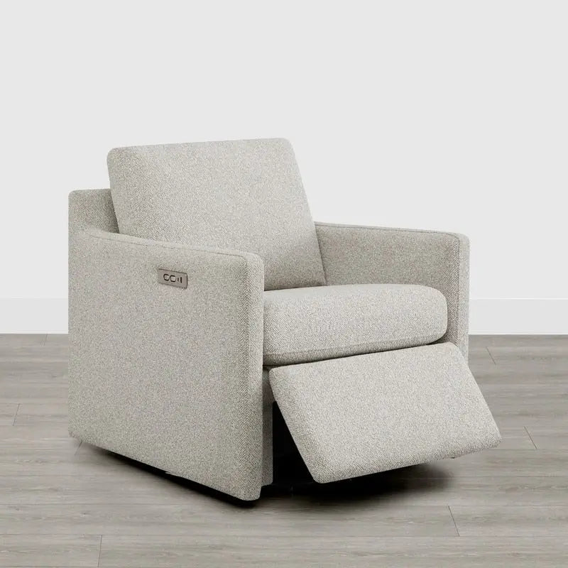 Nora Electric Reclining Swivel Chair with Footrest 8