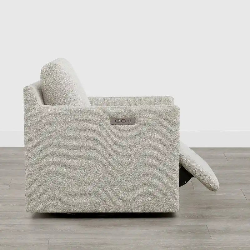 Nora Electric Reclining Swivel Chair with Footrest 13