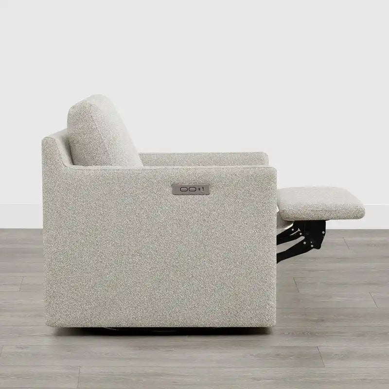 Nora Electric Reclining Swivel Chair with Footrest 14