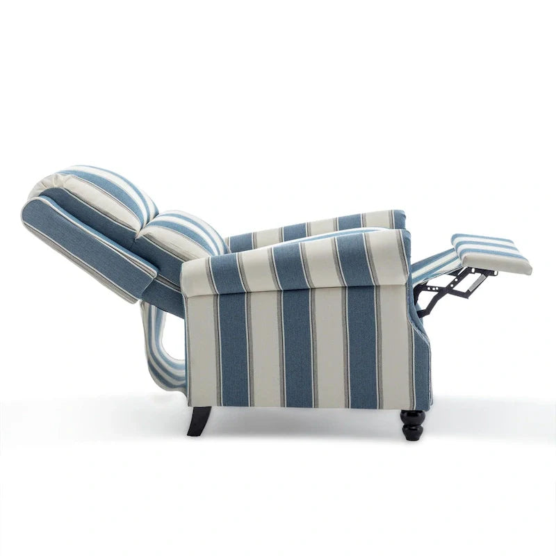 Nail-Head Trimmed Pushback Recliner with Padded Seat 24