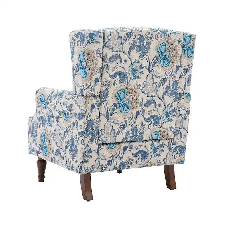 Pair of Stylish Upholstered Accent Chairs with Patterns for Living Room 11