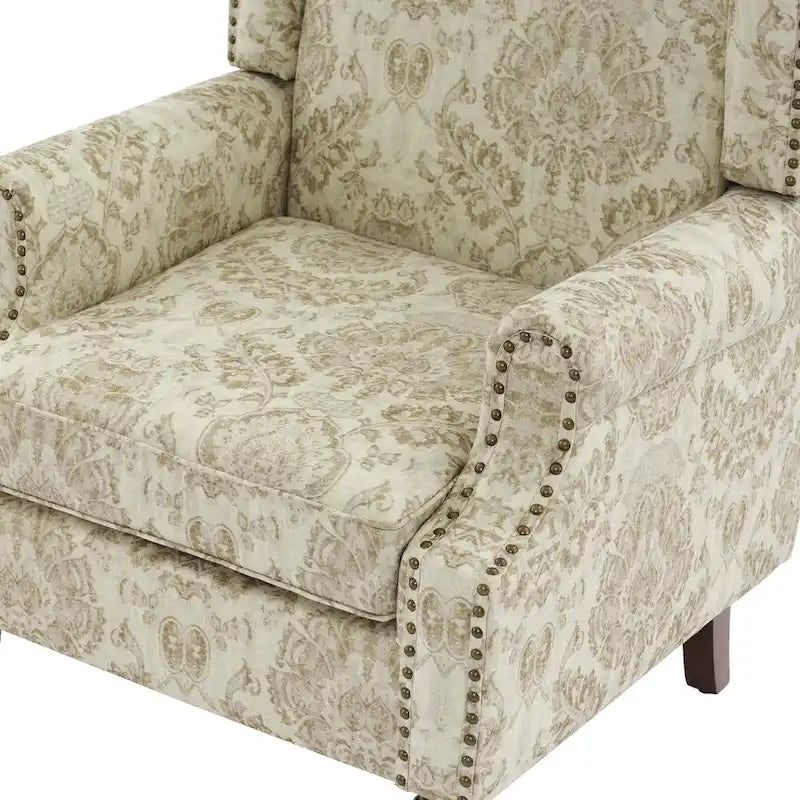 Pair of Stylish Upholstered Accent Chairs with Patterns for Living Room 28