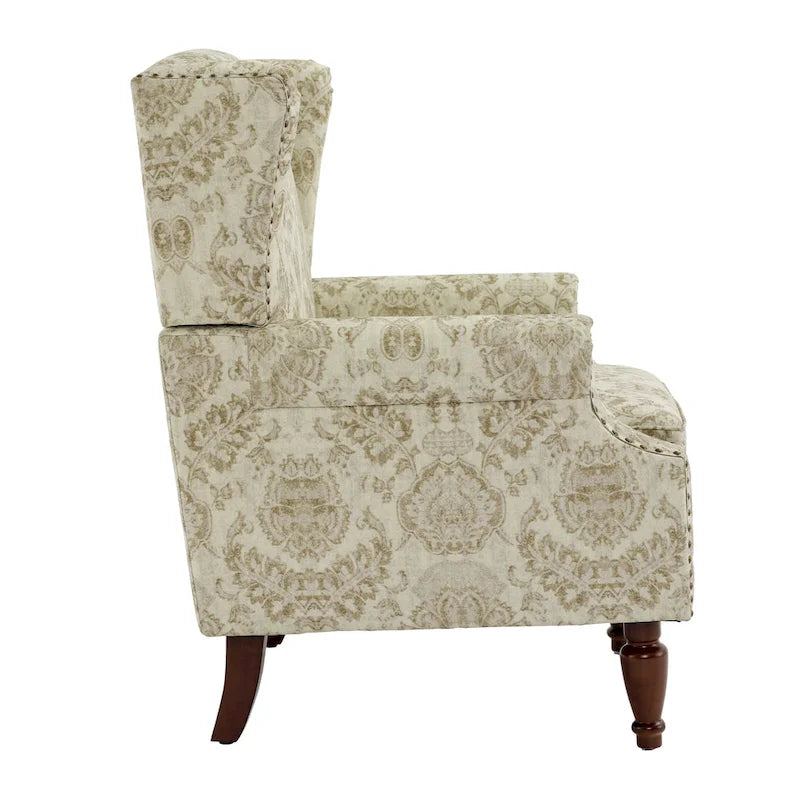 Pair of Stylish Upholstered Accent Chairs with Patterns for Living Room 29
