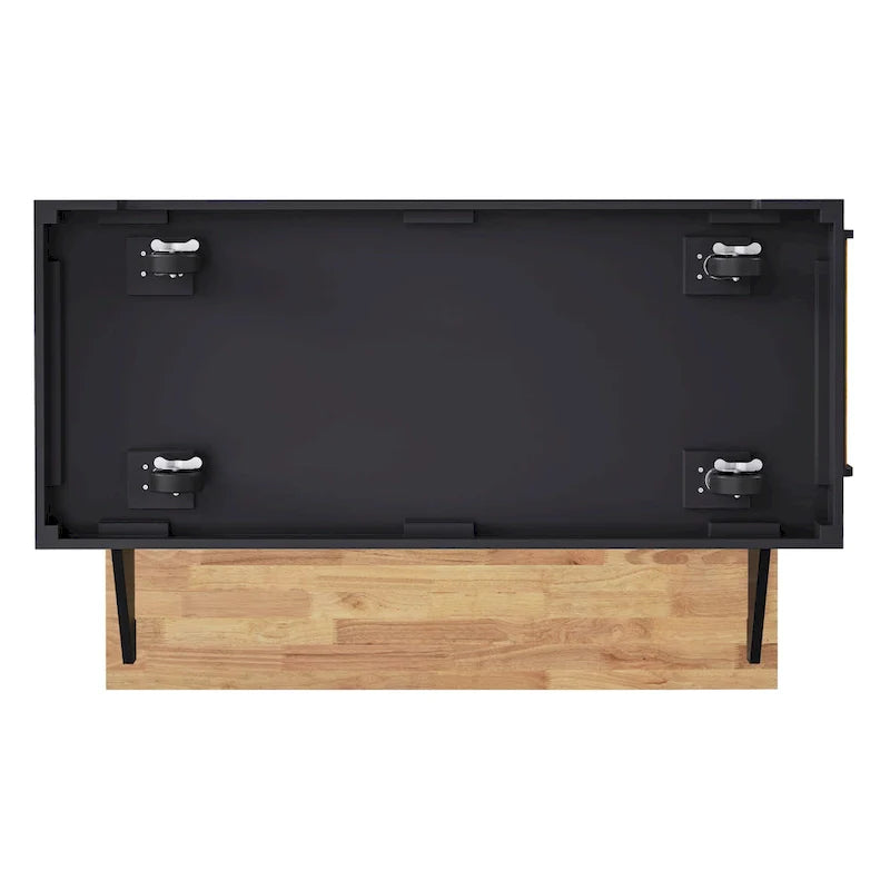 54-Inch Large Kitchen Island with Rubberwood Drop Leaf, Embossed Texture, Rolling Cart on 4 Wheels, Featuring 4 Doors and 3 Drawers 18