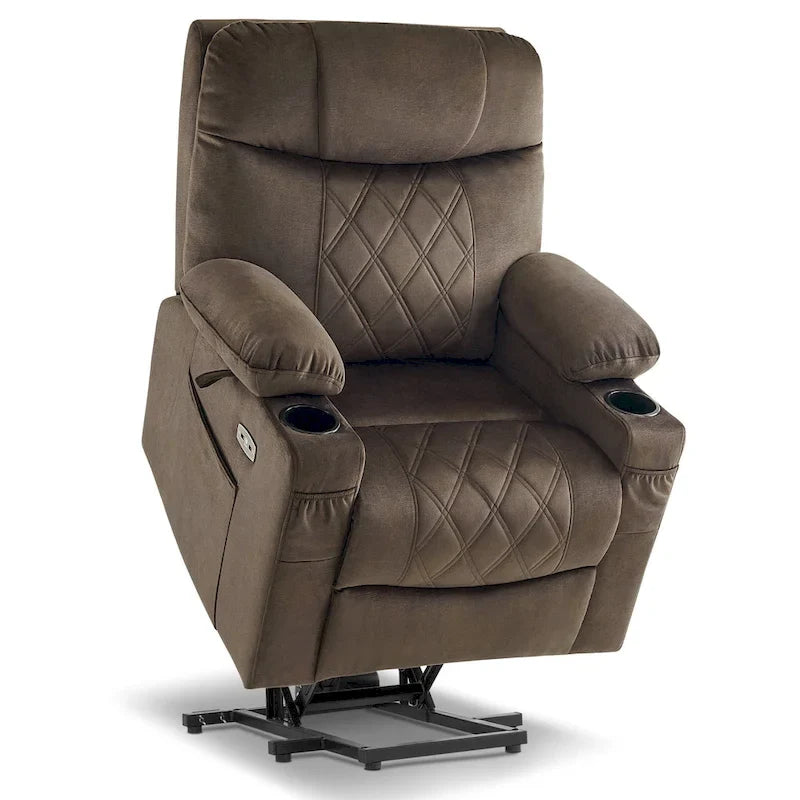 MCombo Compact Dual Motor Power Lift Recliner Chair with Massage, Dual Heating, and Adjustable Headrest - Model 7222 5
