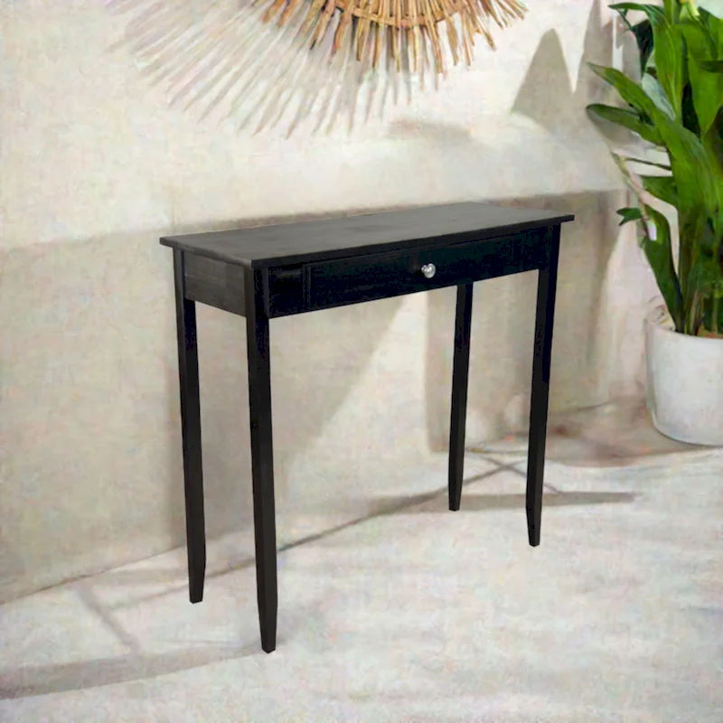 Porch & Den Holly Hill Solid Acacia Console Table with 1 Drawer 27