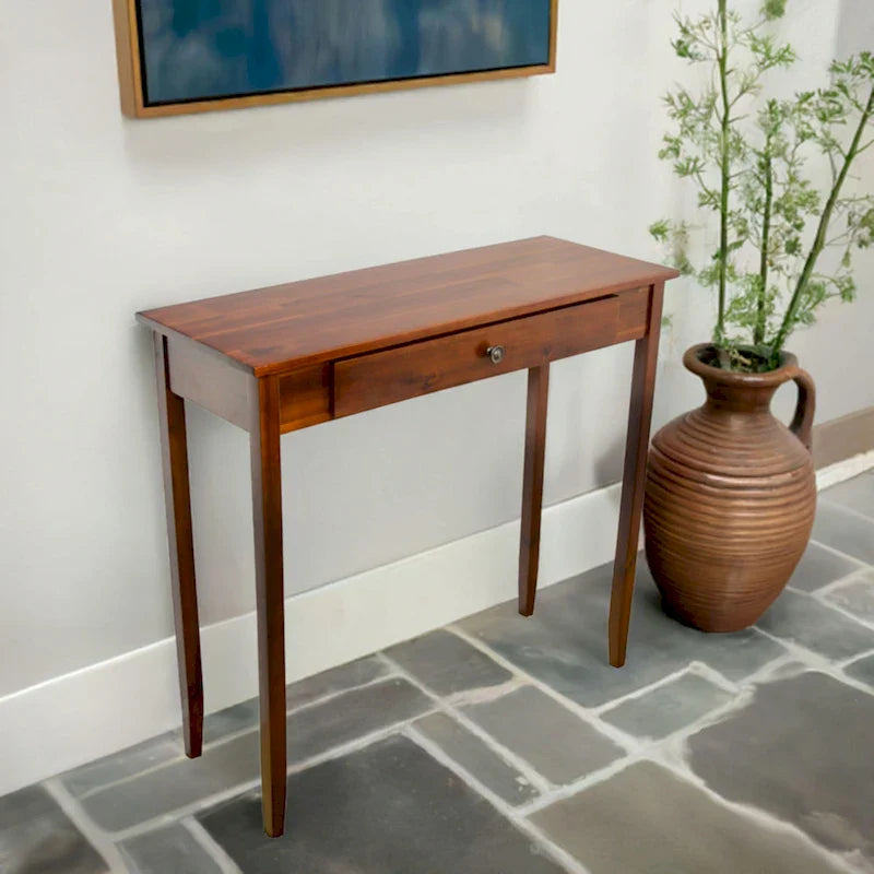 Porch & Den Holly Hill Solid Acacia Console Table with 1 Drawer 1