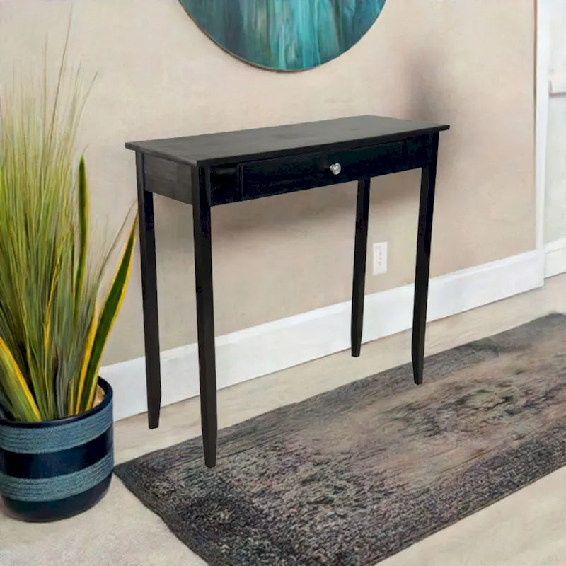 Porch & Den Holly Hill Solid Acacia Console Table with 1 Drawer 2