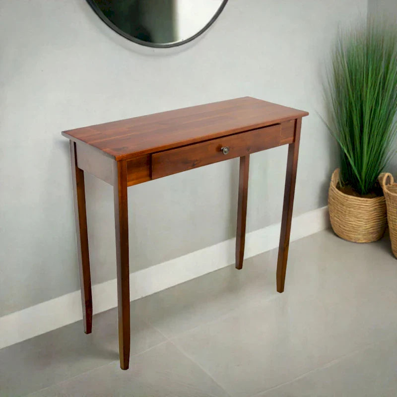 Porch & Den Holly Hill Solid Acacia Console Table with 1 Drawer 9
