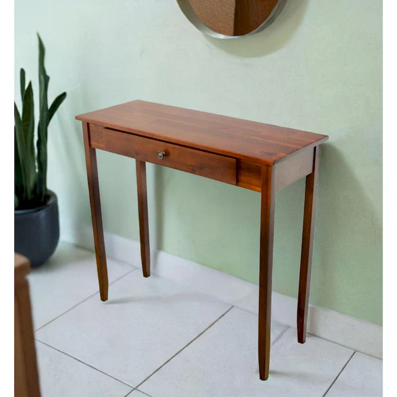 Porch & Den Holly Hill Solid Acacia Console Table with 1 Drawer 14