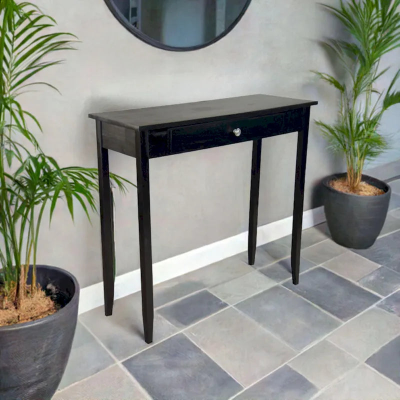 Porch & Den Holly Hill Solid Acacia Console Table with 1 Drawer 19