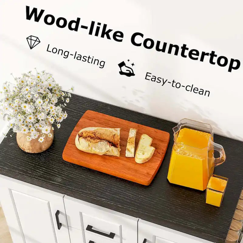 Costway Mobile Rolling Kitchen Island Cart with Wheels - Versatile Serving Utility - Learn More 7