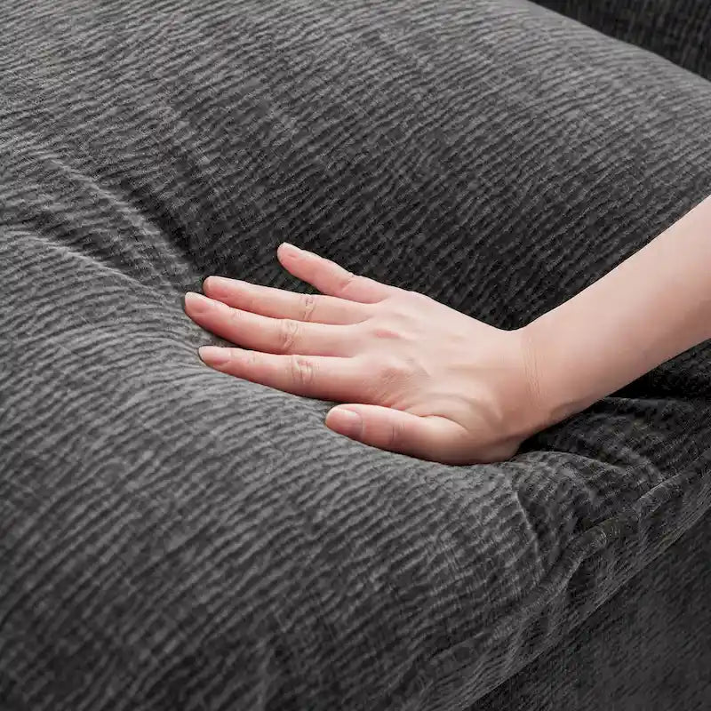 4-Seater L-Shaped Modular Chenille Sectional Sofa 18