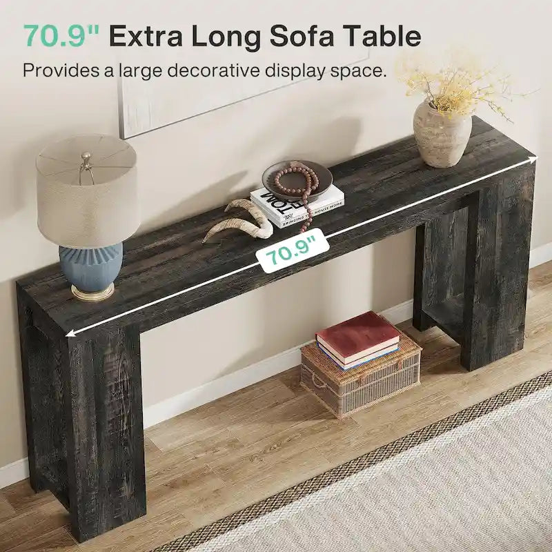 70.9-Inch Console Sofa Table for Living Room, Entryway, and Hallway 4
