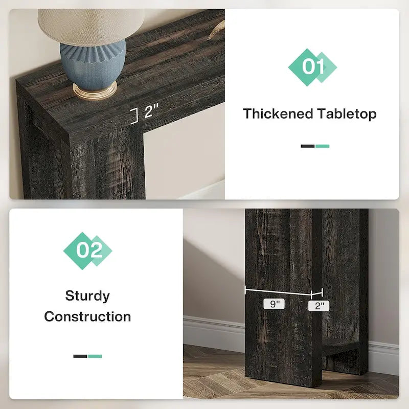 70.9-Inch Console Sofa Table for Living Room, Entryway, and Hallway 5