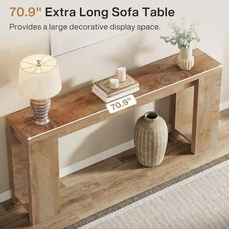70.9-Inch Console Sofa Table for Living Room, Entryway, and Hallway 10