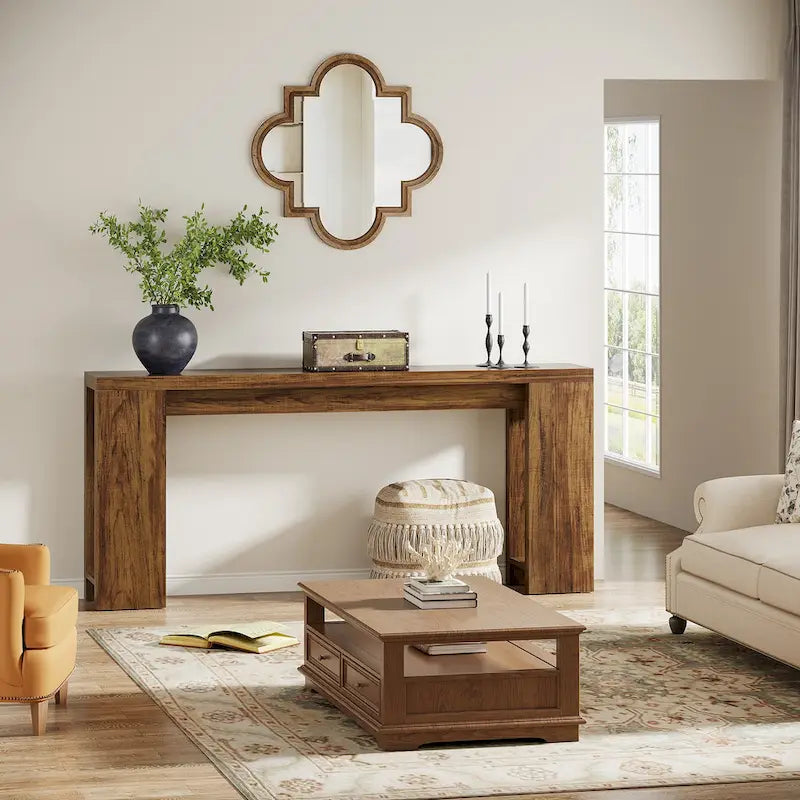 70.9-Inch Console Sofa Table for Living Room, Entryway, and Hallway 14