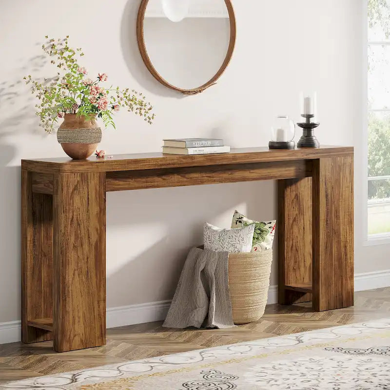 70.9-Inch Console Sofa Table for Living Room, Entryway, and Hallway 15
