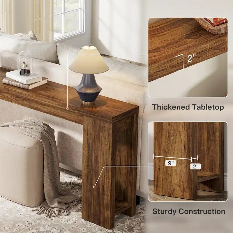 70.9-Inch Console Sofa Table for Living Room, Entryway, and Hallway 18