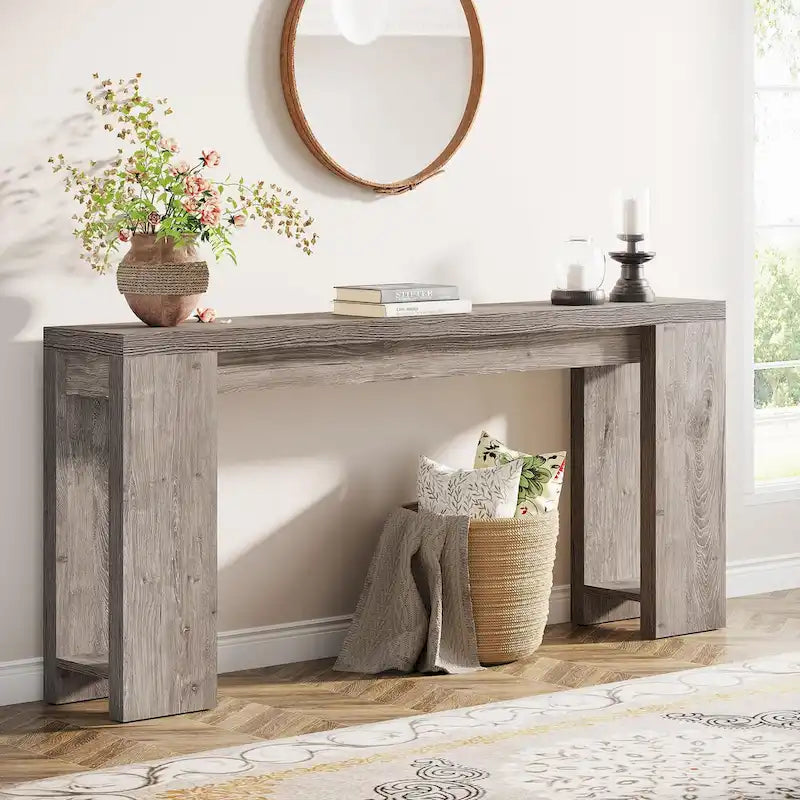 70.9-Inch Console Sofa Table for Living Room, Entryway, and Hallway 31