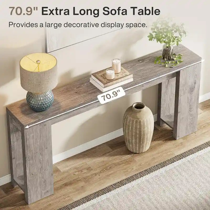 70.9-Inch Console Sofa Table for Living Room, Entryway, and Hallway 33