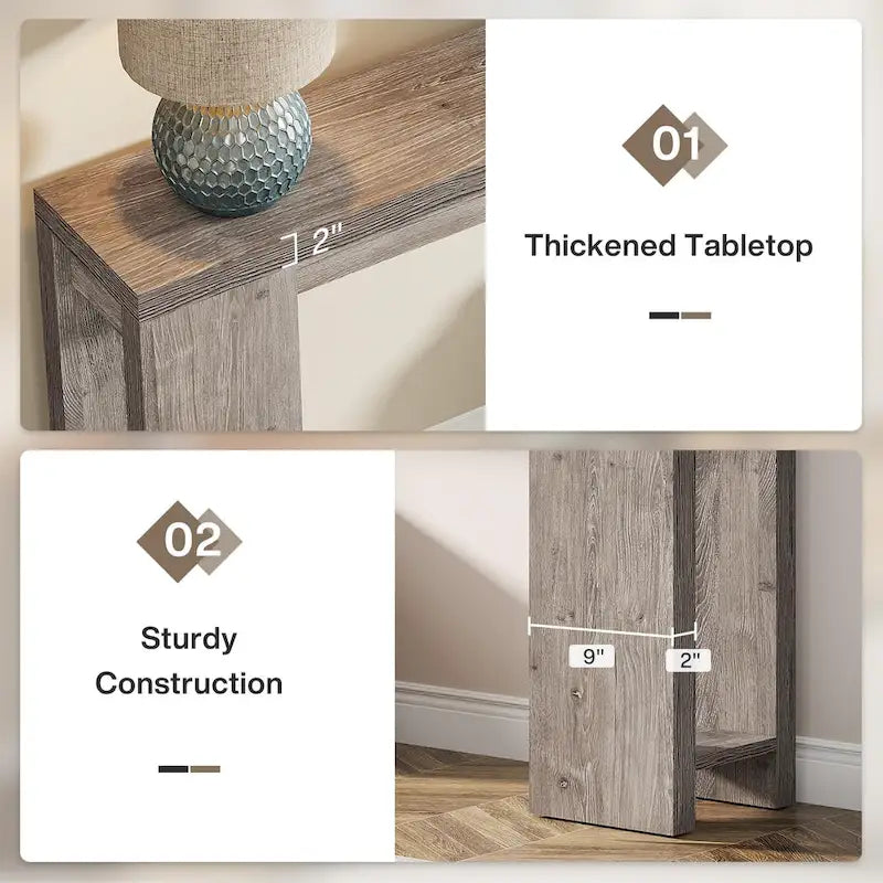 70.9-Inch Console Sofa Table for Living Room, Entryway, and Hallway 34