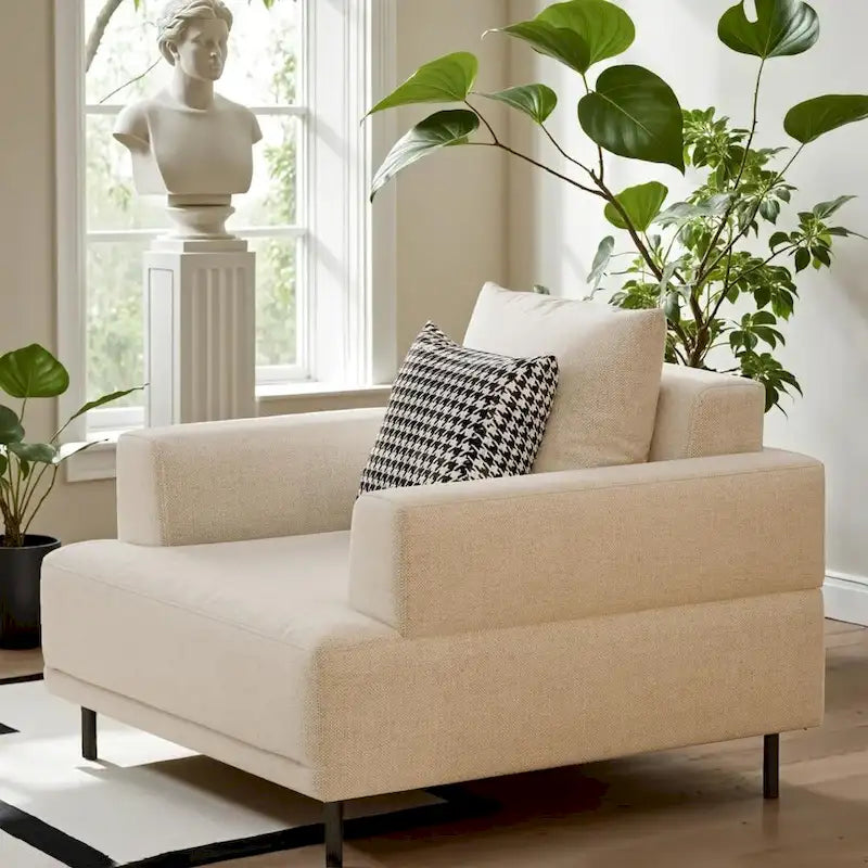 Contemporary Deep Seat Sofa with Cushions, Elevated Legs, Cozy Living Room Seating, Ideal for Apartments 15