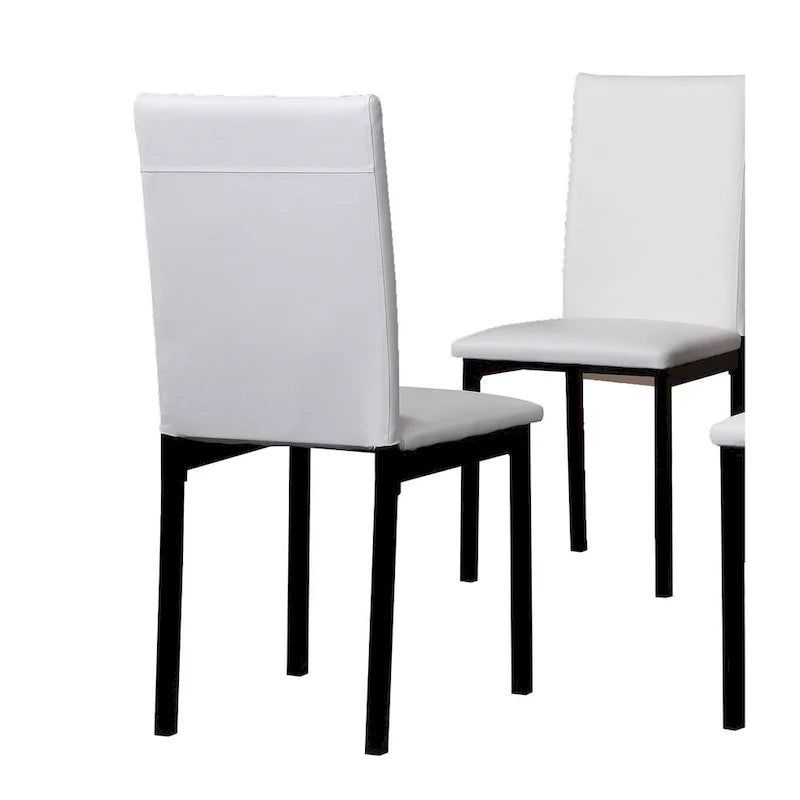 Contemporary 5-Piece Dining Set Featuring Rectangular Table and 4 High-Back Chairs 4