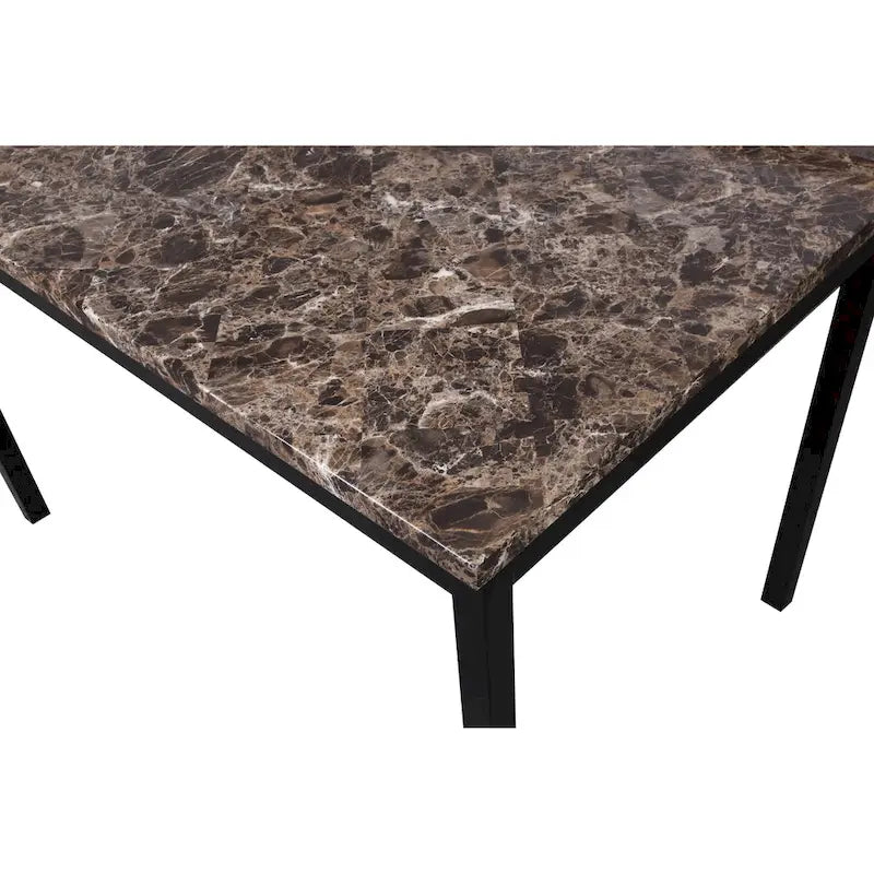 Contemporary 5-Piece Dining Set Featuring Rectangular Table and 4 High-Back Chairs 6