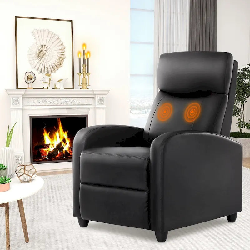 Versatile Recliner Chair with 8 Massage Settings and Lumbar Support for Ultimate Relaxation and Home Theater Experience 1