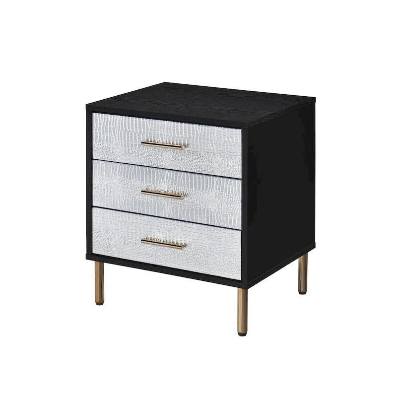 Solid Wood 3-Drawer Bachelors Chest - Stylish Storage Cabinet with Wooden Handles for Bedroom and Living Room 6