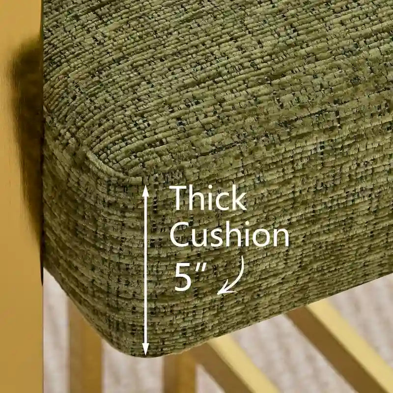 Set of 2 Chenille Upholstered Armchairs 16