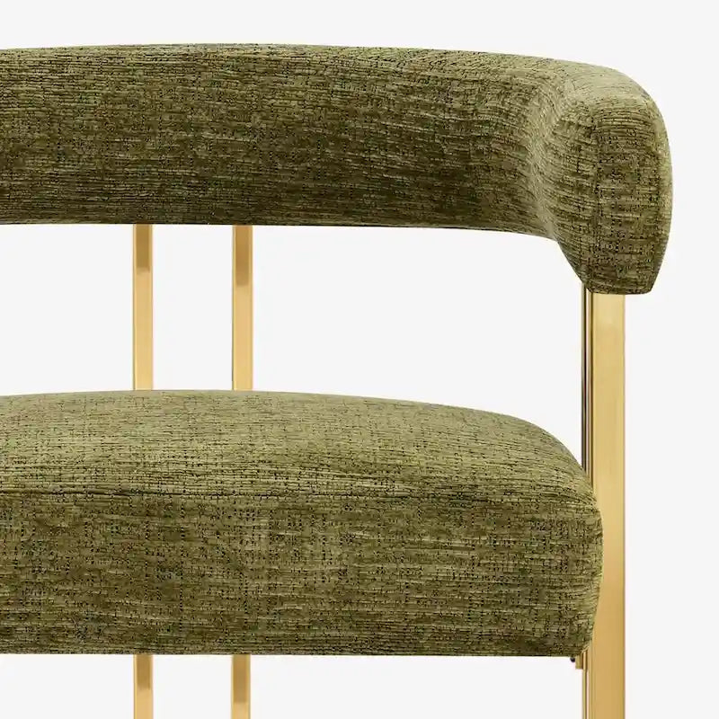 Set of 2 Chenille Upholstered Armchairs 17