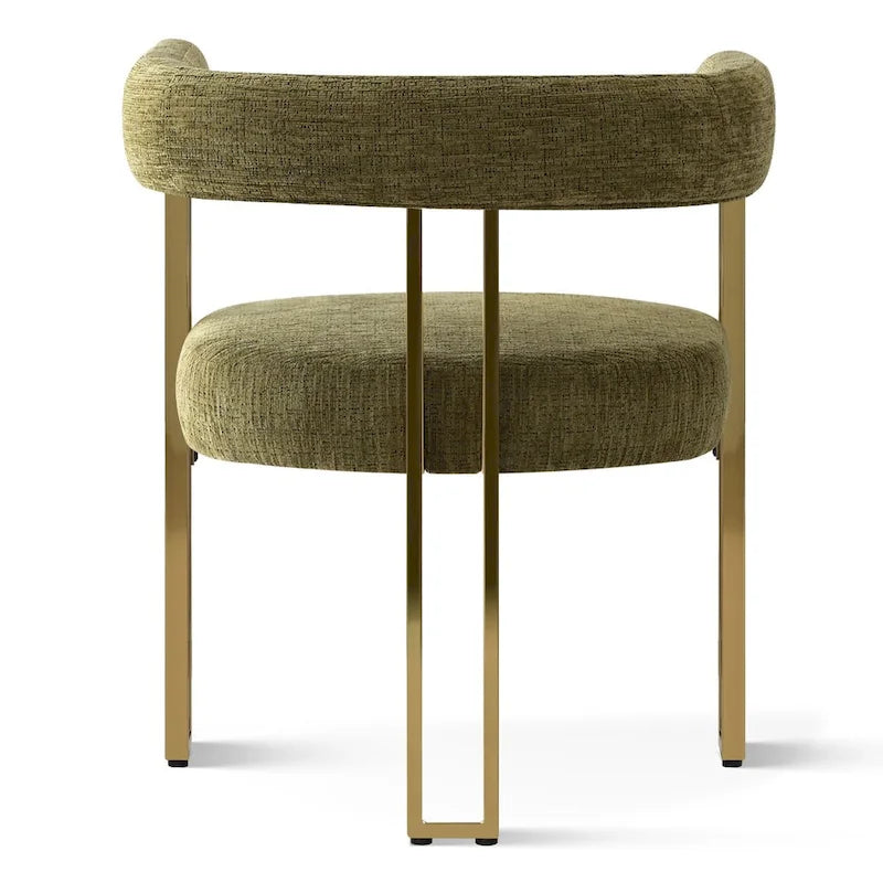 Set of 2 Chenille Upholstered Armchairs 19