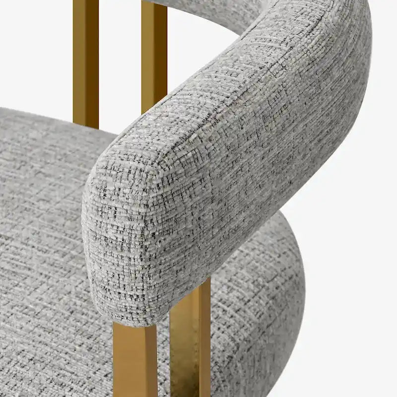 Set of 2 Chenille Upholstered Armchairs 31