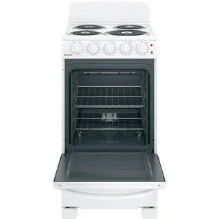 20 in. 4 Burner Element Free-Standing Electric Range in White 5