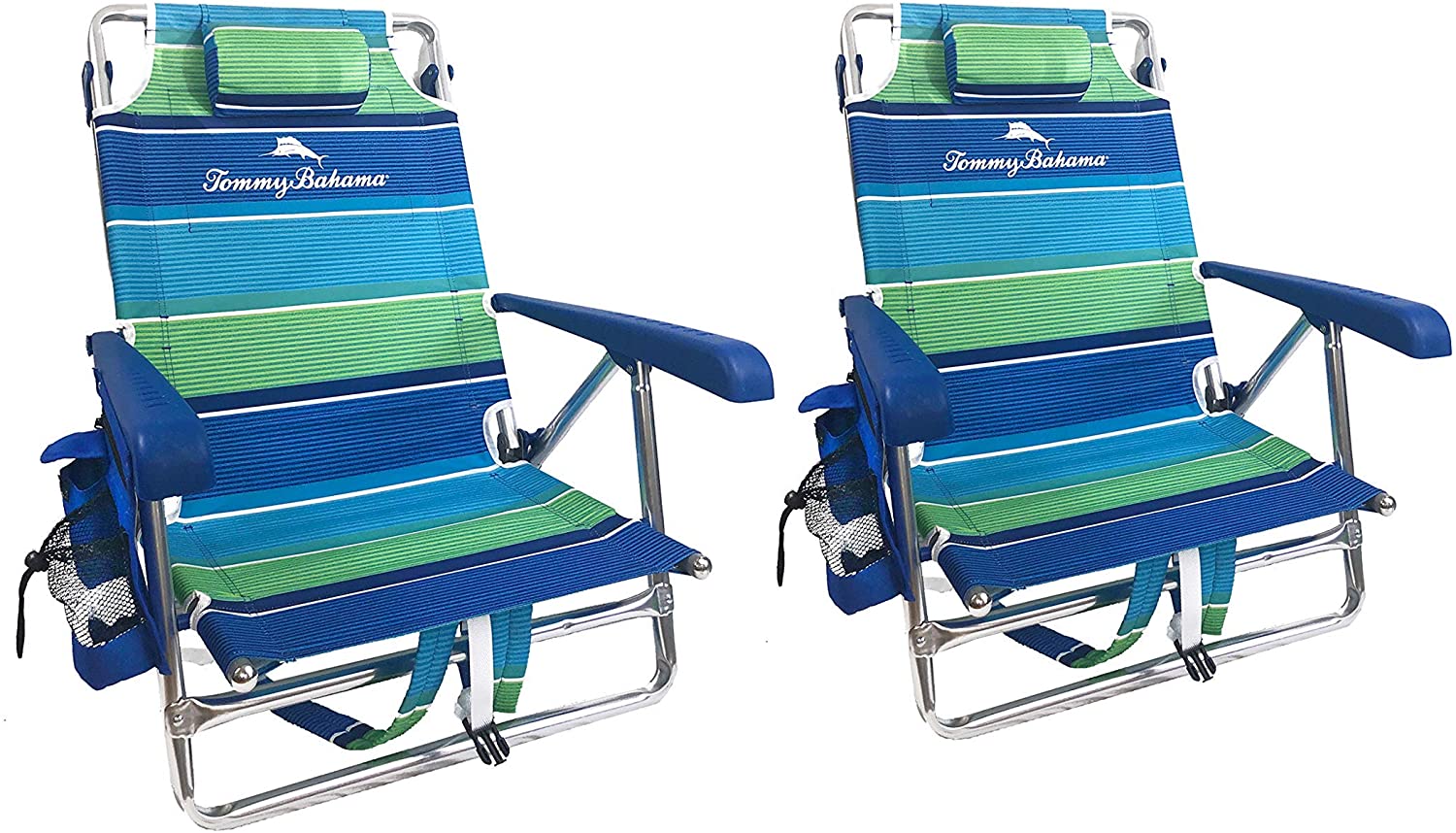 2019 2 Backpack Beach Chairs with Storage Pouch and Towel Bar 1