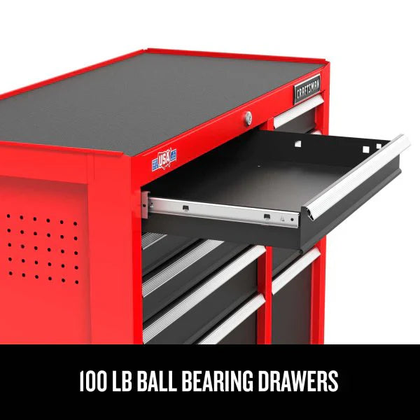 2000 Series 26-in W x 36.5-in H 5-Drawer Steel Rolling Tool Cabinet (Red) 6